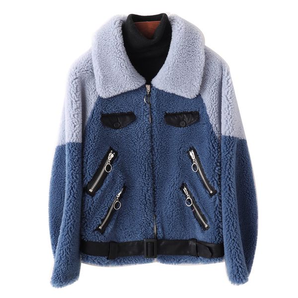 

2019 осень зима меховые куртки женские теплые пальто на молнии пиджаки куртка утолщение пальто женская снег одежда ветровка модная одежда s, Black