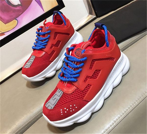

Luxury Brand L3Versace Chain Reaction 2 Chainz Snow Leopard Casual Shoes For Men Women Hottest Chain Reaction Men Women Sneakers With Box