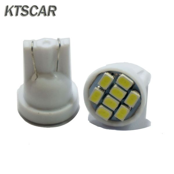 

ktscar 100pcs promotion white led t10 8 smd bulbs car light 194 168 192 w5w 3020 auto wedge lamp lighting 12v clearance lights