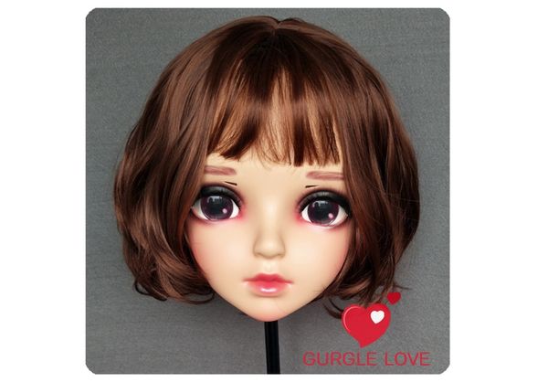 

dm-wig01) смола япония аниме cos kigurumi косплей маска унисекс лолита переодевание bjd маски пользовательские парик 30 см, Black;red