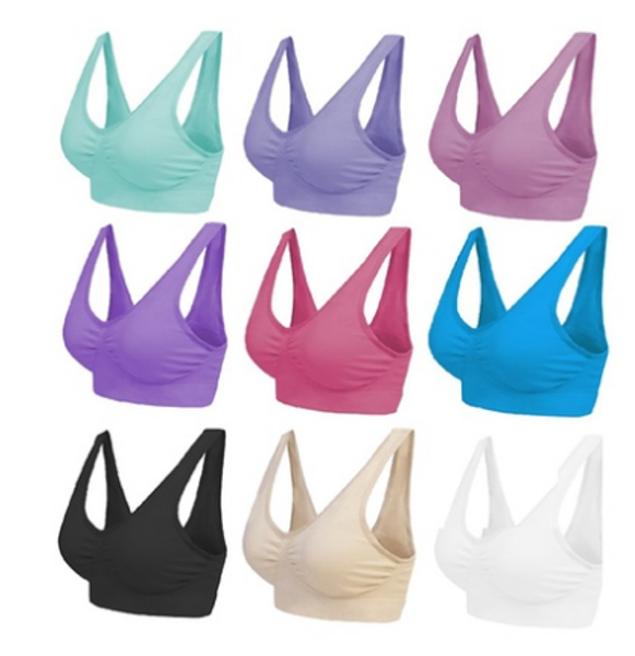 

manufacturers wholesale style single non-trace small vest no rims bra underwear spot on the yoga movement, White;black