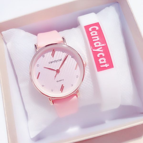 

2019 relogio femenino women's quartz watch women leather wristwatch student ladies watches bracelet luxury fashion watch casual, Slivery;brown