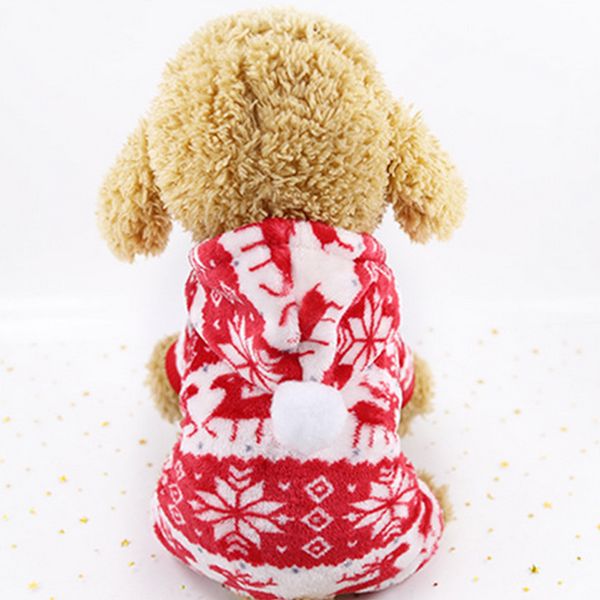 

pet dog hoodies costumes clothes winter warm christmas decoration for small medium dogs cats flannel cute funny pet vest coat