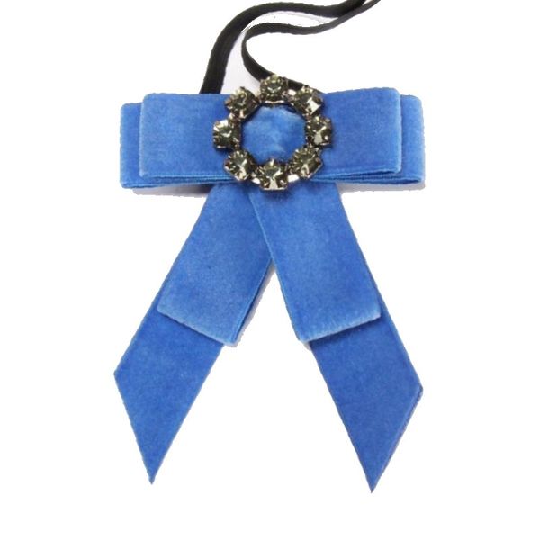 

ribbon bowknot rhinestones bow tie men dress shirt brooches crystal neckwear men's suits collar pins wedding fashion jewelry 2pcs, Black;gray