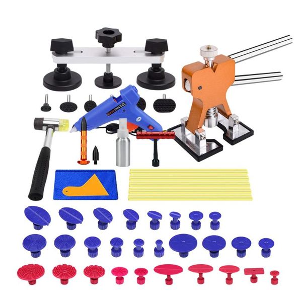 

pdr tools dent puller paintless hail removal glue gun slide hammer tabs kits