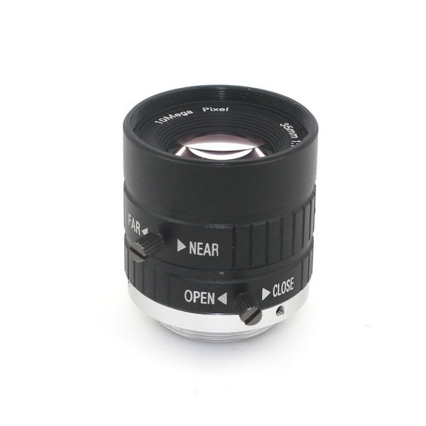 10MP 35mm 1: CCTV Kamera Sanayi Mikroskop Sabit Manuel IRIS Odak Zoom Lens C Montaj CCTV Lens ile 1.8 HD Endüstriyel Kamera Lens