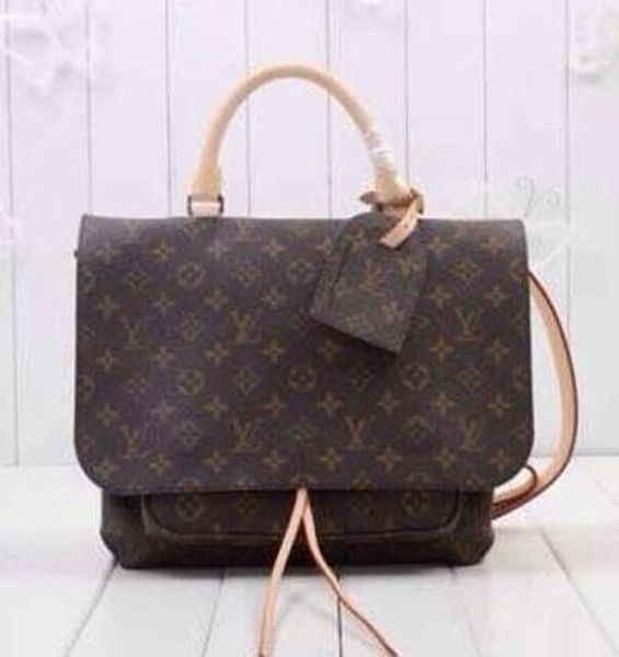 

m40285 b postman camera old flower handbag oxidized genuinl leather totes business messenger bags shoulder bag