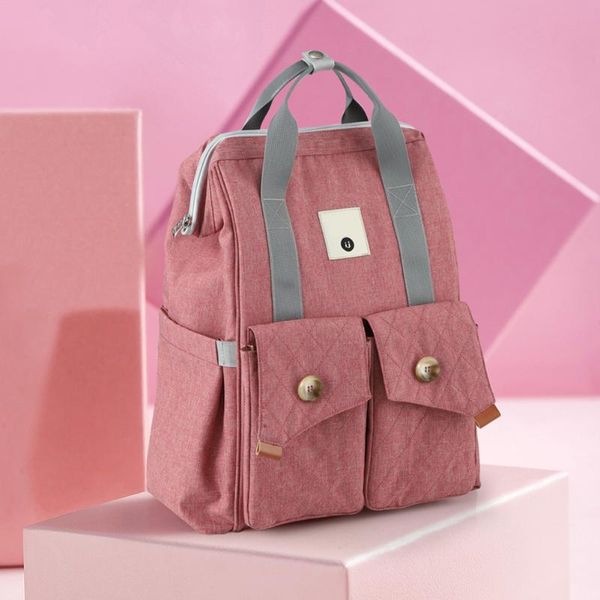 

waterproof mummy bag portable large capacity diaper multi-function firm bags maternity backpack outdoor travel diaper bags