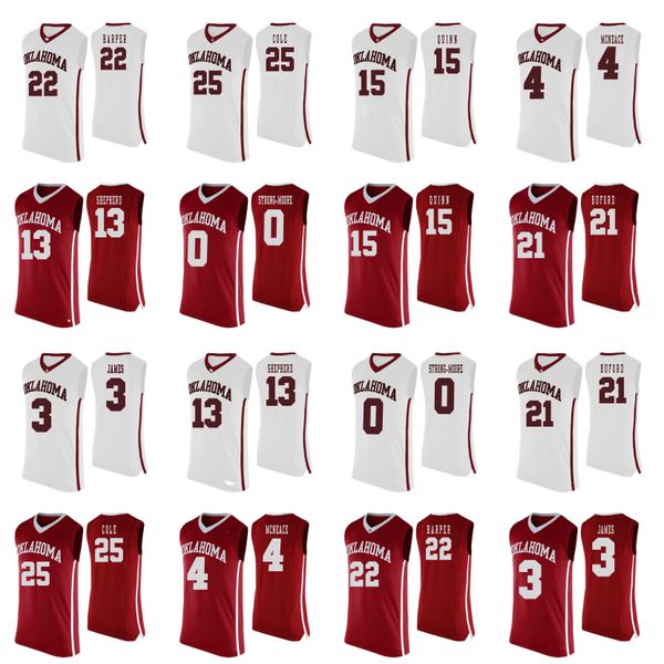 

oklahoma sooners jerseys jamal bieniemy keller casey kristian doolittle anyang garang 2020 mens basketball jerseys custom stitched, Black