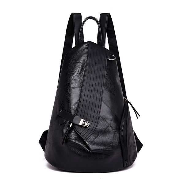 

backpack female new korean fashion wild casual travel large capacity soft leather student double back female bag