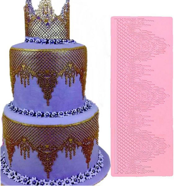 2019 Lace Silicone Mold Mould Sugar Craft Fondant Mat Cake