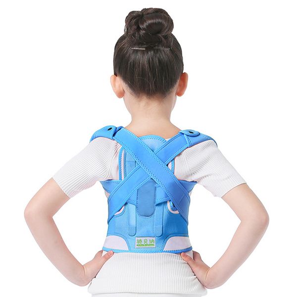 

children kid health adjustable magnetic posture corrector back pain shoulder support orthopedic corset spine support brace belt