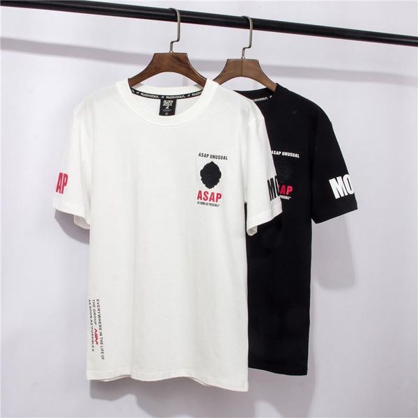 

asap mens tshirts bf chic street skateboard short sleeved tees basic black white, White;black