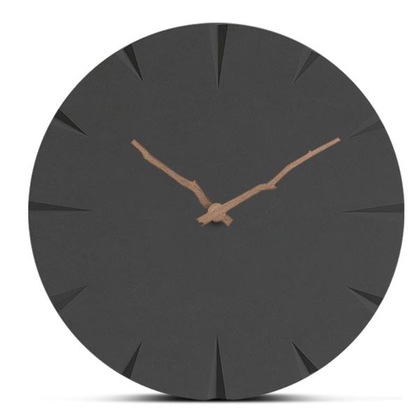 

europe wood wall clock modern minimalist living room hanging clocks bedside handmade mute wooden watch home decor creative clock