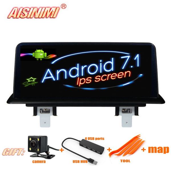

aisinimi android 7.1 px3 car dvd navi player for e81/e82/e87/e88 2005-2012 audio gps stereo auto isp screen all in one