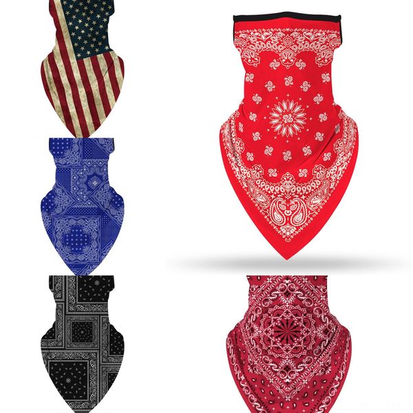 

gbpkd riding mask mouth mask scarf sun protection pure color outdoor face masks protective scarf handkerchief, Black