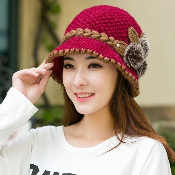 

knitted hats female autumn winter fashion beanies hat warm hat winter women earmuffs wool cap, Blue;gray