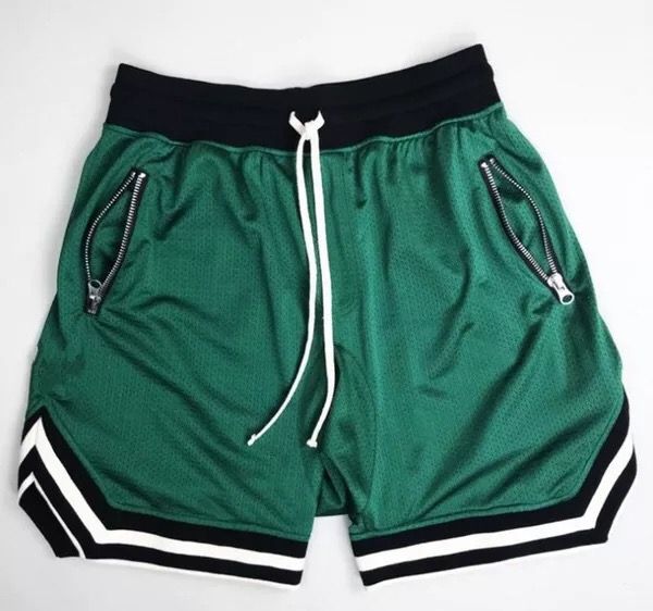 

basketball sports five shorts black red yellow green anti-pilling breathable quick-drying loose fitness basketball five shorts, White;black