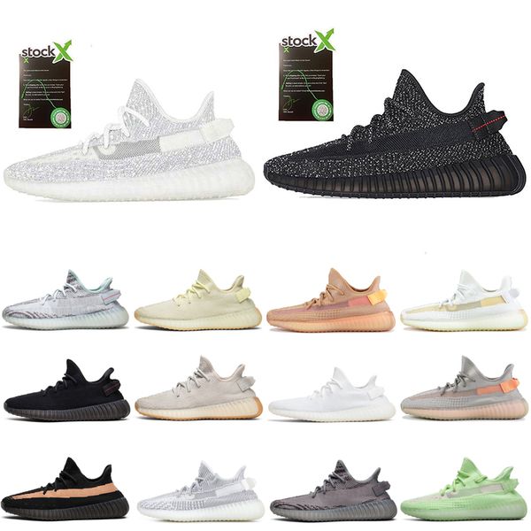 

2020 tock new x men women running hoe yeezy 13 boo t 13 350 13 v2 13 butter black clay glow reflective men trainer neaker 36 45