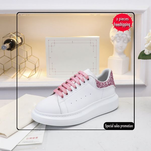 

delivery luxury designer party lover dress shoe men women balck white golden reflective stripe leather platform sneakers 87, Black