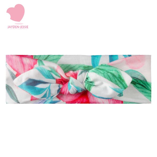 

2020 new summer light-colored fresh printed baby hair band ears cute children's hair accessories soft high-quality kid's, Slivery;white