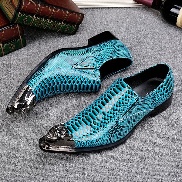 

blue man genuine leather italy fashion oxfords shoes 2018 slip on spring autumn male wedding dress shoes sapatos, Black