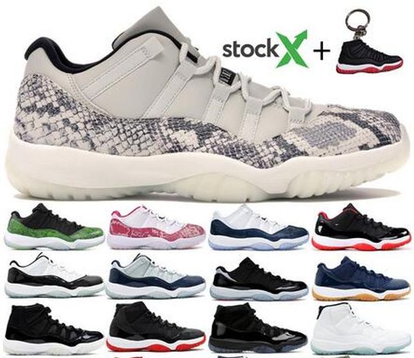 

jumpman snake skin bred 2019 11 11s basketball shoes cap and gown space jam heiress black platinum tint men women sneakers us5.5-13