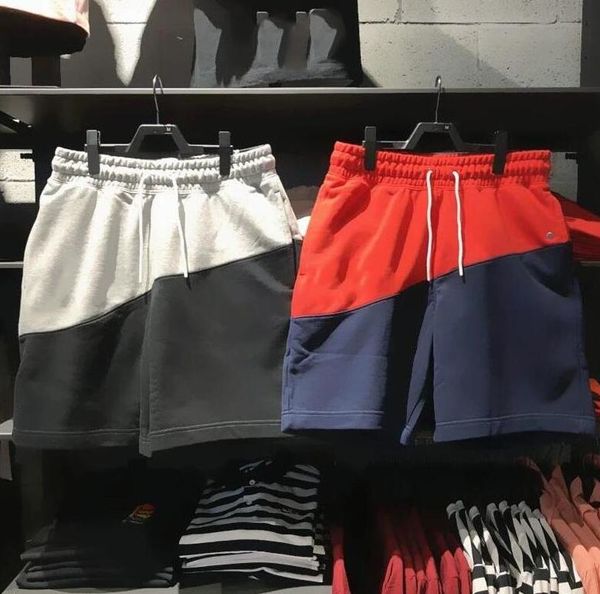 

2 colors new just designer short joggers pants for men fashion brand trousers logo summer casual mens pants 2 colors available, White;black