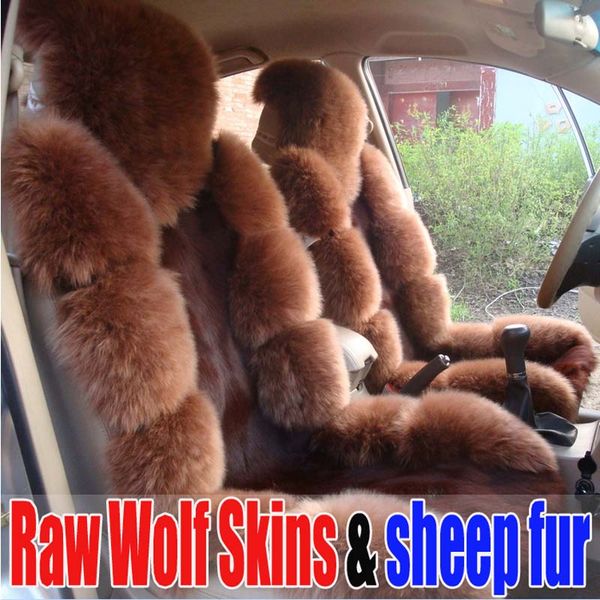 

weasel coffee car seat cushion wool cushion wool car pulvinis winter