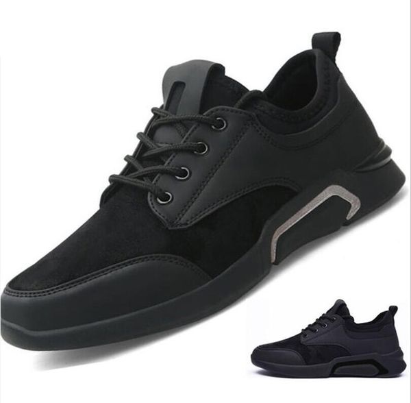 

new men shoes summer fashion men casual shoes breathable male sneakers non-slip comfortable men's vulcanize 2 colors, Black