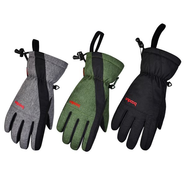 

winter warm gloves touch screen & wrist strap for men women cycling bicycle bike skiing snowboarding camping hiking motorcycle
