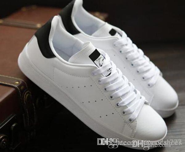 

fast shipping brand women men new stan shoes fashion smith sneakers casual leather sport running shoes gift, Black