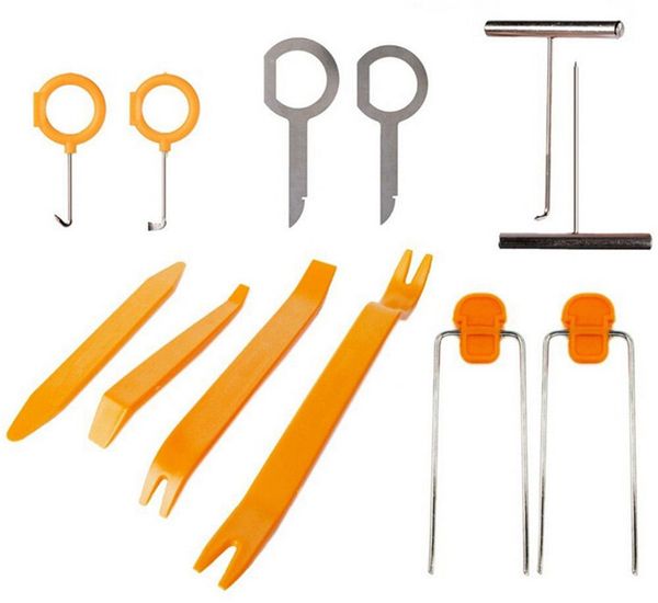 

2019 new 12pcs car door clip panel dash radio moulding audio removal pry trim tools kit #nn617