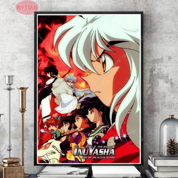 

nt799 japan anime inuyasha sesshoumaru classic japan anime painting poster print wall art canvas picture living home room decor