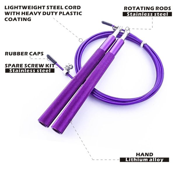 

fdbro cable speed jump rope crossfit skakanka skipping rope for training fitness home gym workout with carrying bag spare