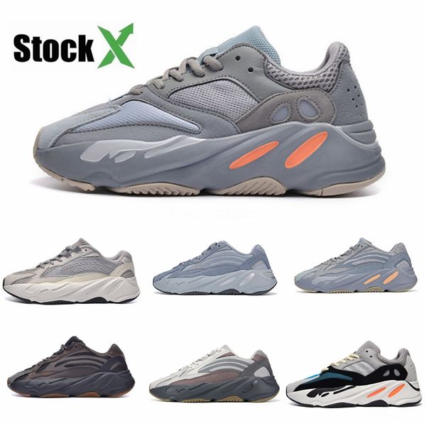

700 kanye west running shoes for men women wave runner 700s static white black v2 athletic real quality designer sports sneakers #qa961