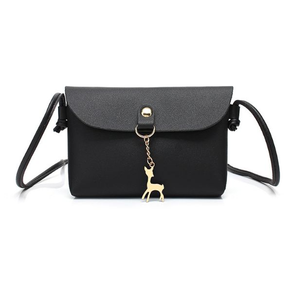 

women's vintage small deer pendant pu leather crossbody shoulder bag trendy gifts