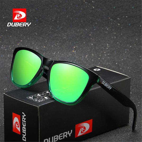 

dubery vintage sunglasses polarized men's sun glasses for men uv400 shades driving black square oculos male 8 colors model, White;black