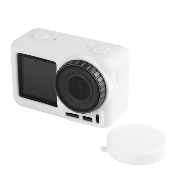 

abkt-for dji осмо действие силиконовый защитный чехол + камера крышка для dji осмо действий камеры аксессуары
