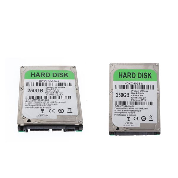 

2pcs 250g 2.5 '' mechanical hard disk hdd sata 8m - internal hard drive