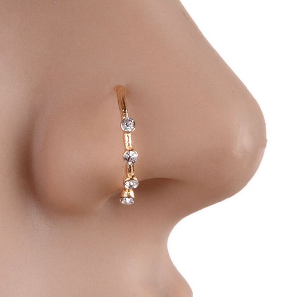 

nose piercing jewelry 4 drill nose septum rings eyebrow tragus ear rings body piercing jewelry piercing