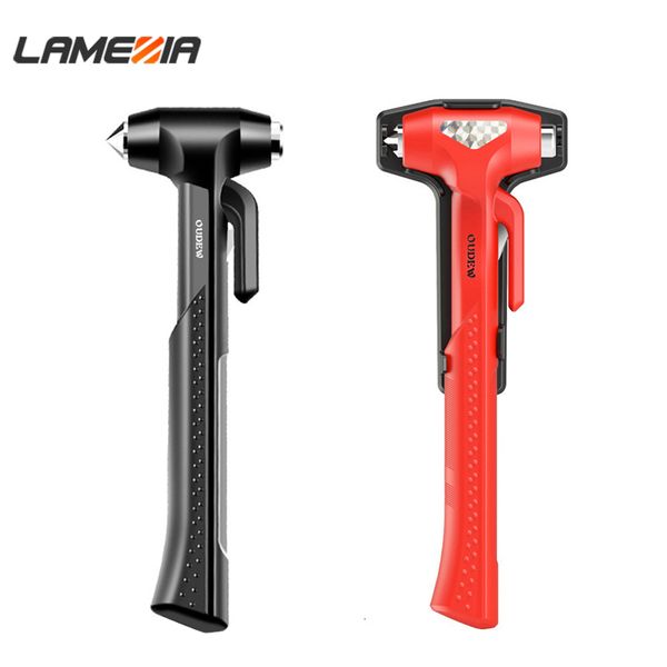 

lamezia car safety life hammer auto emergency escape rescue tool seatbelt cutter window punch glass breaker long handle