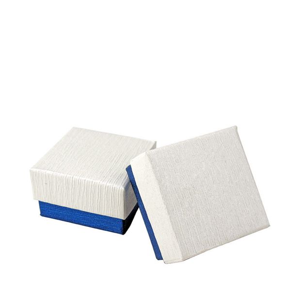 

[simple seven]blue&white bark pattern jewelry ring box specialty earring studs jewelry display lovely pendant storage holder 5*5*3cm, Black;white