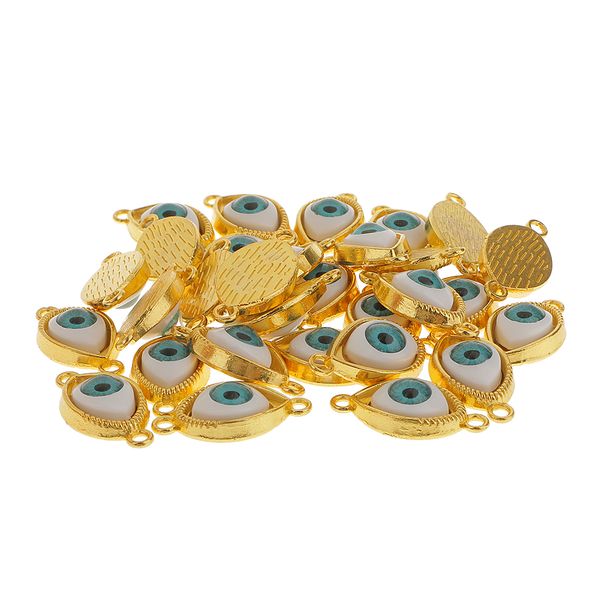 

30pcs alloy evil eye charms amulet pendants for jewelry makings diy, Silver