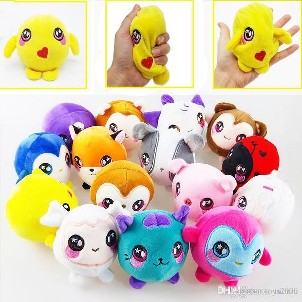 

squishamals kawaii плюшевые squishy фаршированная slow растущие игрушки снятие стресса телефон подвески сожмите decompression дети игрушки п