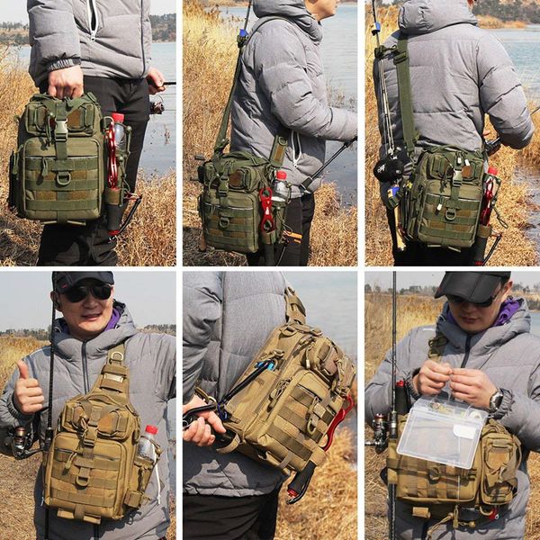 

angelgert tasche wasserdichte nylon einzelnen schulter rucksack 2 gren outdoor hand geschleudert brust tasche fr camping wan