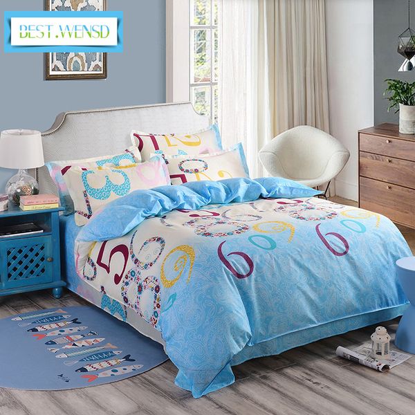 

wensd wholesale 4pcs comforter bedding sets duvet cover+bed sheet+pillowcases twin queen king bedclothes housse de couette