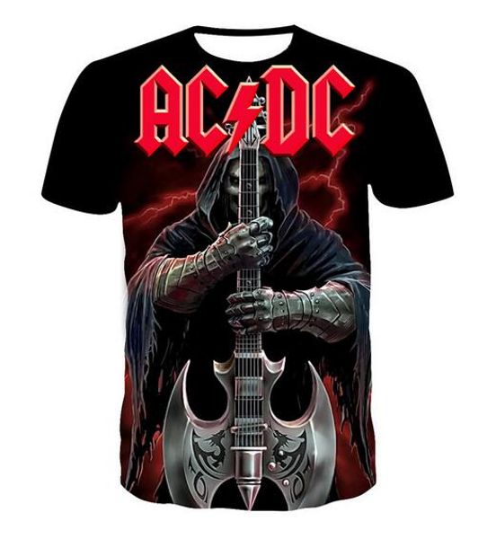 Yeni Moda Erkek / Kadının Rock Band T-Shirt Yaz Tarzı Komik Unisex 3D Baskı Rahat T-Shirt Tops Artı Boyutu AA05