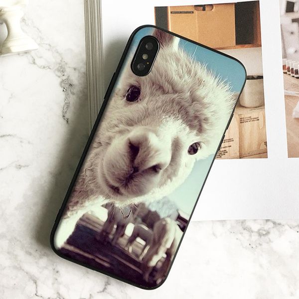 

fundas luxury goat meme alpaca чехол для телефона iphone 11 pro xs max xr 8 7 6s plus 5 se case мягкий черный силиконовый чехол tpu