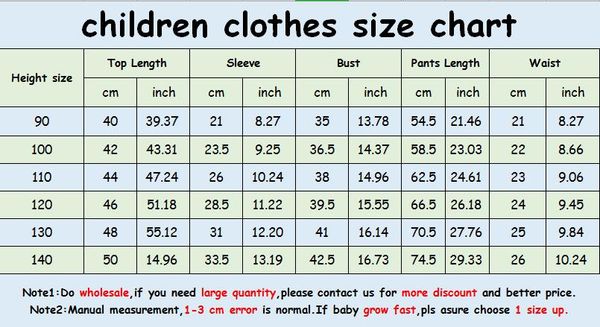 Us Children S Clothing Size Chart